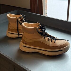 Sorel Brown and Black Lace-Up Boots